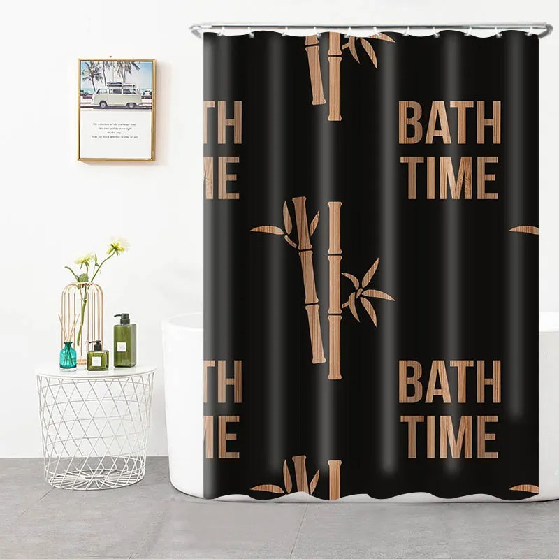 Шторка для ванни з поліестеру водонепроникна Bathlux 180x180 см з кільцями, фіранка для ванної кімнати 1688 Люкс качество!+