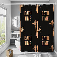 Шторка для ванни з поліестеру водонепроникна Bathlux 180x180 см з кільцями, фіранка для ванної кімнати 1688 Люкс качество!+, фото 4
