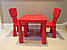 Дитячий стілець IKEA MAMMUT для дому/вулиці червоний 403.653.66, фото 3