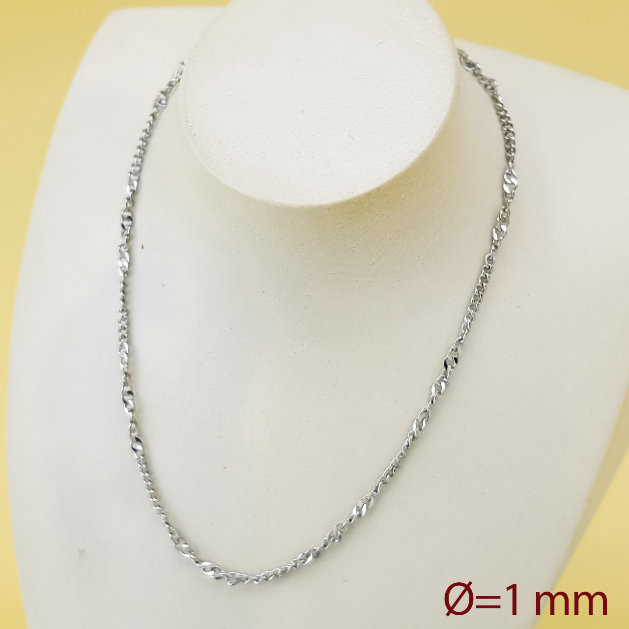 Ланцюжок "Витончений Серпантин", р.60, медсталь Xuping, stainless steel, фото 1