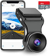 Navycrest Dash Cam WiFi FHD 1080P Автомобільний відеореєстратор, відеореєстратори для автомобілів із SD-картою в комплекті