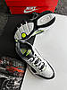 Чоловічі кросівки Nike Air Monarch 4 White Gray Green Найк Аїр Монарх iv білі з сірими шкіряні молодіжні стильні 41 42 43 44 45 46, фото 5