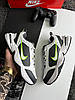 Чоловічі кросівки Nike Air Monarch 4 White Gray Green Найк Аїр Монарх iv білі з сірими шкіряні молодіжні стильні 41 42 43 44 45 46, фото 6