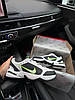Чоловічі кросівки Nike Air Monarch 4 White Gray Green Найк Аїр Монарх iv білі з сірими шкіряні молодіжні стильні 41 42 43 44 45 46, фото 8
