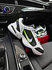 Чоловічі кросівки Nike Air Monarch 4 White Gray Green Найк Аїр Монарх iv білі з сірими шкіряні молодіжні стильні 41 42 43 44 45 46, фото 10