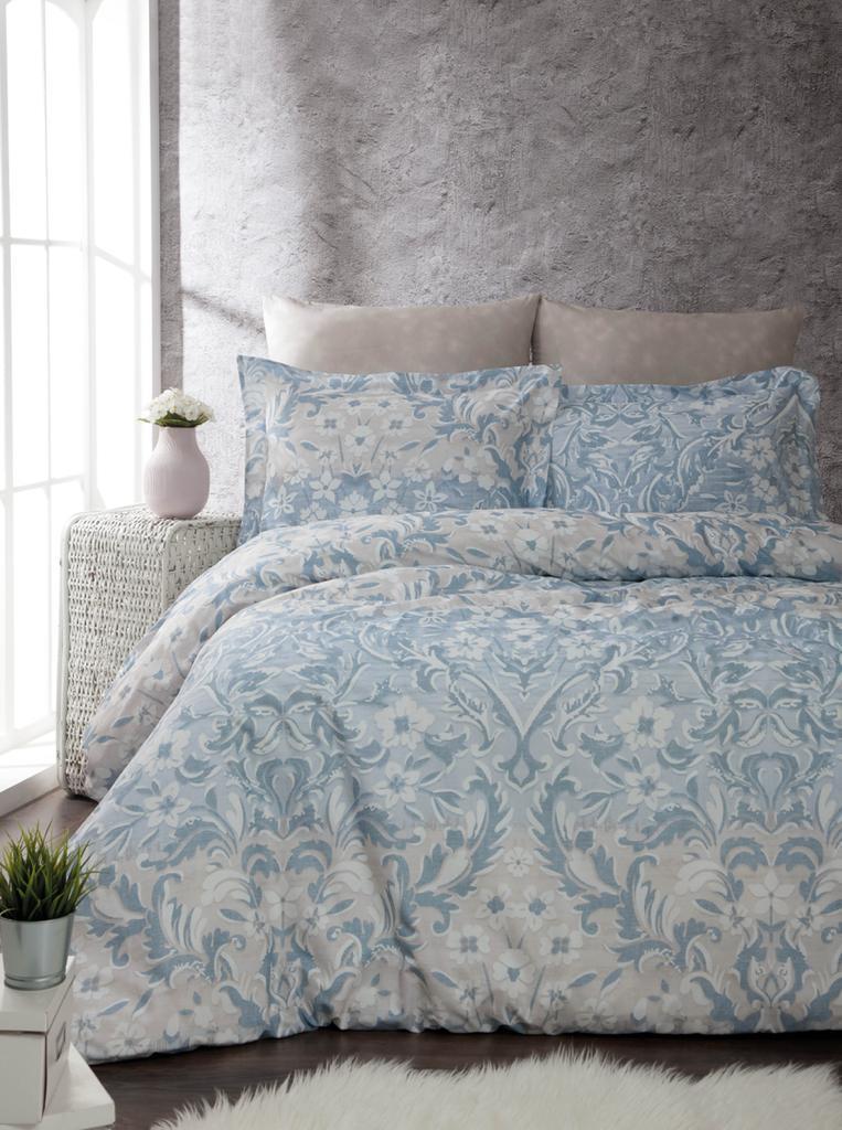 Постільна білизна Marla Ranforse 200 х 220 см Floral Mavi