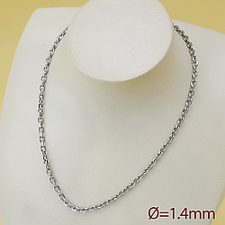 Ланцюжок "Дрібний Якір", р.60, медсталь Xuping, stainless steel