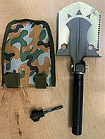 Багатофункціональна саперна лопата з кресалом Black