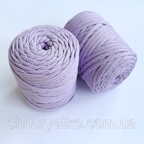 Купить Шнур плетеный для макраме, вязания, плетения фиалка 5мм, цена ...