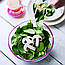 Салатниця, пофарбований обідок, 21 см, малиновий, GL-7054, фото 4