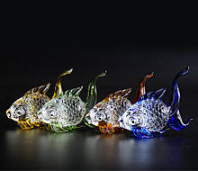 Набір чотири рибки кольорове скло