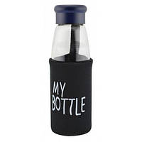 Пляшка MY Bottle скло . Синя.