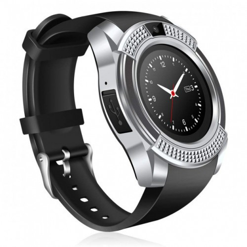 Розумні годинник Smart Watch GSM Camera V8, сільвер