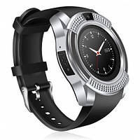 Розумні годинник Smart Watch GSM Camera V8, сільвер
