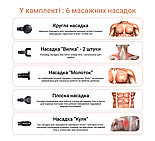 Перкусійний ручний масажер для тіла та м'язів Medica+ MassHand Pro 4.0 (Японія) Black, фото 8