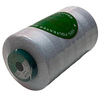 Нитки швейні Peri 40s/2, 100% поліестер, білі (White), 4000 ярдів