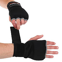 Перчатки-бинты внутренние для бокса и единобордств Zelart Fighting Pro 8663 размер S Black