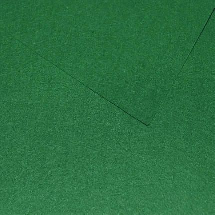 Фетр твердий 1 мм, лист 20x30 см, зелений (Китай), фото 2