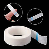 Скотч (стрічка) 1.2см для нарощування, ламінування та корекції вій - паперова біла S, фото 2