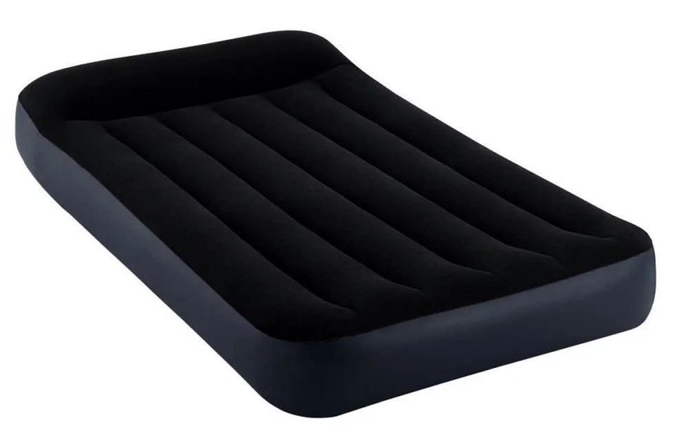 Матрац одномісний надувний Intex 64141, чорний