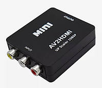 Адаптер-конвертер AV to HDMI (перехідник) Конвертер емулятор монітора