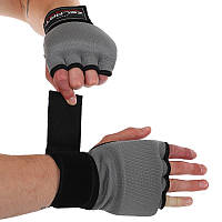 Перчатки-бинты внутренние для бокса и единобордств Zelart Fighting Pro 8663 размер M Grey