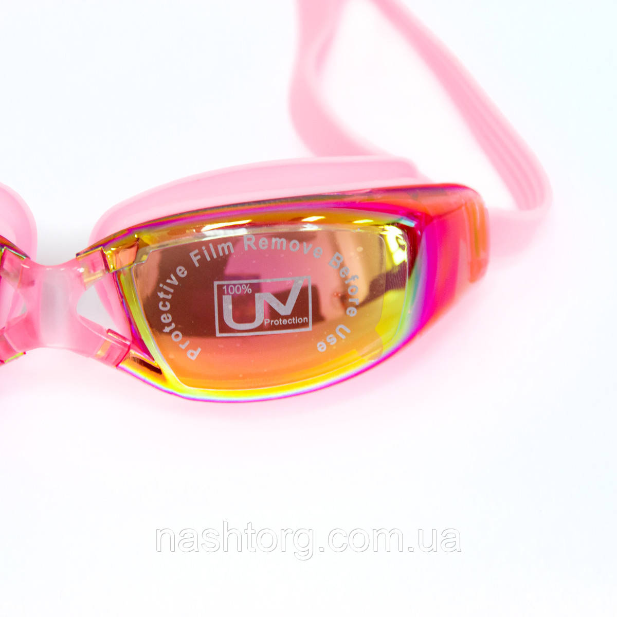 Очки для плавания Розовые, зеркальные очки для плаванья в бассейне, открытой воде | окуляри для плавання (NT) - фото 5 - id-p1904554408