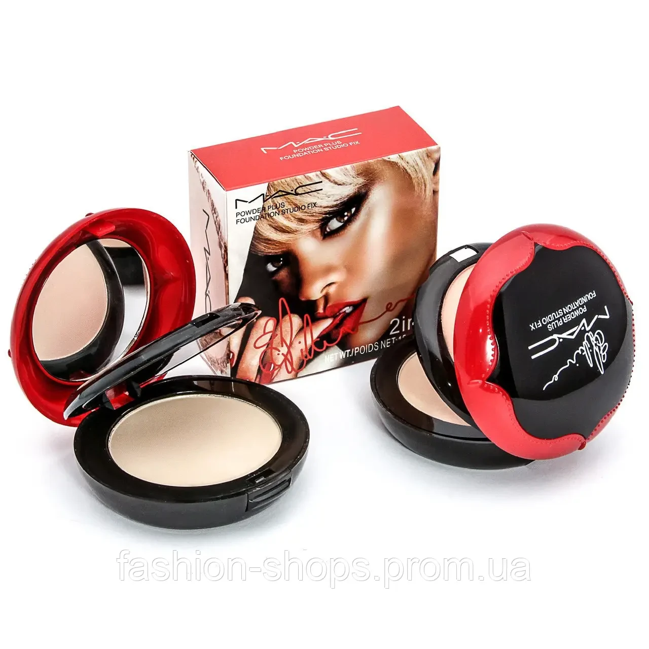 Пудра подвійна Mac Powder Plus Foundation Studio Fix 2 in 1, Тон 1 двоколірна пудра Мак Термін 04,2022