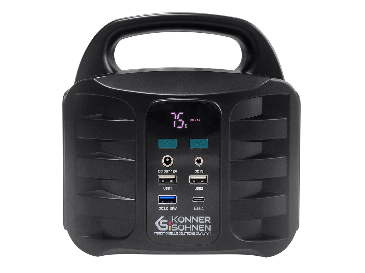 Портативна (переносна) електростанція KS 100PS від ТМ Konner&Sohnen зі світодіодною лампою (155 Вт·год / 100 Вт), фото 1