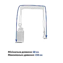 Страхувальний шнур для пістолета Липучка-Карабін Олива, фото 2