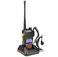 Рація Baofeng UV-6R з гарнітурою, чорна