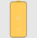 Захисне скло Baseus для iPhone 14/13/13Pro — Full-Glass 0.3 mm (з сіткою на динамік), Black (SGLZ020001), фото 5