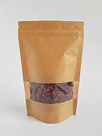 Дой-пак 180x280x45 КРАФТ + Вікно (500г) zip- замок