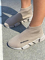 Женские кроссовки Balenciaga Speed Trainer Beige 2