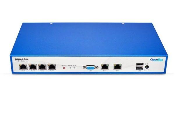 E1 voip шлюз OpenVox DGW-L204 4 x E1