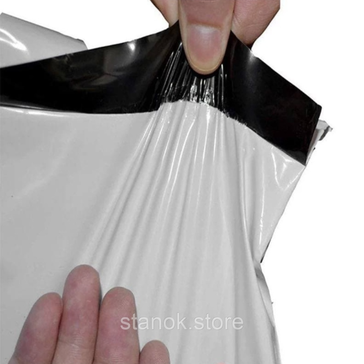 Пакеті Кур'єрські А4 240х320+40 білий 60мкм+ клейовий клапан з відривною стрічкою, фото 1