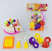 Продукты на липучках 1025, Хороший повар, Fun Game, игрушечный торт, посуда, детский набор, игрушка