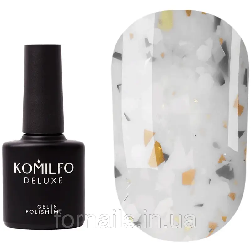 Komilfo Glassy Base GB003 (молочний з пластівцями), 8 мл