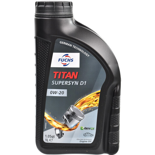 Моторна олива Fuchs Titan Supersyn D1 SAE 0W-20 1л