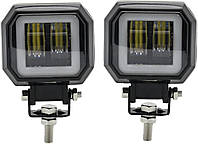 Додаткова світлодіодна LED-фара 20 Вт квадратна з ДХО