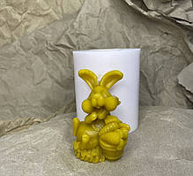 Форма для свічок - Кролик із кошиком