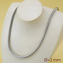 Ланцюжок "Масивний Снейк", р.60, медсплав Xuping, stainless steel