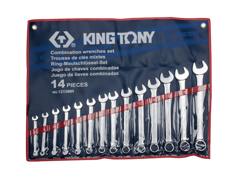 Набір ключів комбі 14 шт. (8-24мм) KING TONY 1215MR, фото 1
