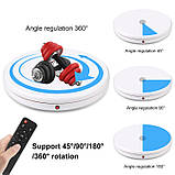 Поворотний стіл для предметної зйомки Puluz PU3146EU white (45см), фото 6