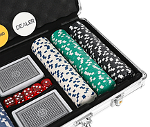 Набір для покеру 300 фішок в кейсі Malatec, фото 3