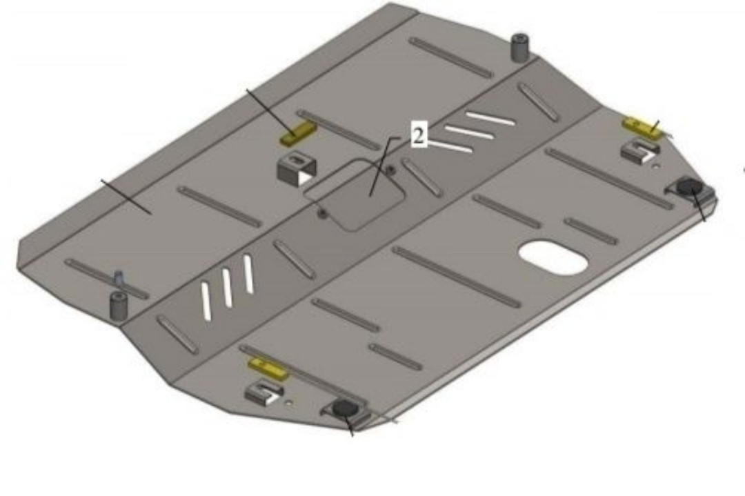 Захист двигуна на Great Wall Safe 2007-V-2.2 захист роздавить.коротки кп, фото 1