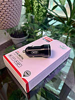 Автомобильный адаптер XO CC48 Smart Dual USB Metal Universal Car Charger Type-C 2USB 2.4A Black
