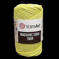 YarnArt Macrame Cord 3 mm, Лимонная №754