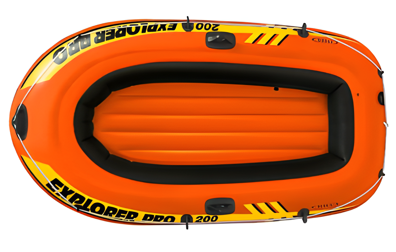Лодки надувные резиновые EXPLORER PRO 200 - INTEX 58357 оранжевая , Детские надувные лодки и плотики - фото 3 - id-p1904622312