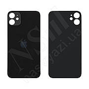 Задня кришка APPLE iPhone 11 Black (чорна) (великі отвори)
